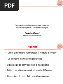 Diffusione Delle Innovazioni Nel Mercato