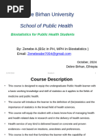 Introduction To Biostatistics