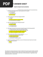 Haz Comm - Post Test ANSWERS