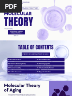 MOLECULAR THEORY OF AGING by TOBIAS AND DE GUZMAN A. BSN 3-1