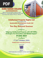 GNC - National Seminar On IP-SDG 2024 - Brochure