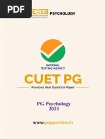 2021 CUET Psychology Entrance QP _ PEPPGuide