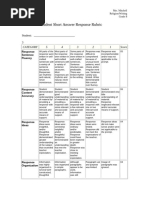 StudentShortAnswerResponseRubric3