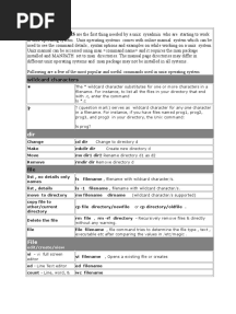 Unix Commands