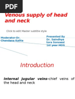 Venous Supply of Head and Neck by Saindhya