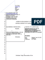 Masterfile vs. Chaga: Memorandum of Law in Reply To Plaintiff's Opposition To Defendants Motion Summary Judgment