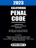 2023 California Penal Code Abridged