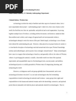 Indigenous Archaeology As Decolonizing Practice Sonya Atalay (Ojibwe), UC Berkeley Anthropology Department