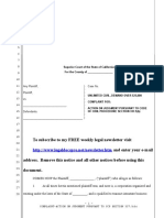 Sample Complaint To Renew Judgment Under CCP Section 337.5 (B)