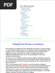 Part 4 Diffusion and Hops