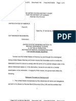 Marietta Parker Case No 07-20124-02-JPO Guy and Carrie Neighbors Motion To Revoke Bond Mental Evaluation Cause Hearing