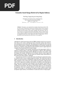 Semantics-Based Image Retrieval by Region Saliency