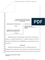 Order Granting Defendants' Motion To Dismiss, July 29, 2013.