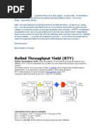 Roled Throughput Yield (RTY)