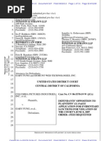 D ' O P ' A: Efendants Pposition To Laintiffs Pplication