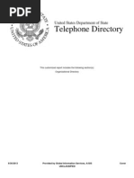 U.S. State Department Telephone Directory