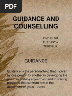 Guidance and Counselling: Ratheesh Thapasya Thrissur