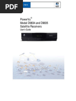 Powervu Model D9834 and D9835 Satellite Receivers: User'S Guide