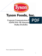 Tyson Foods Comm Audit Final Project