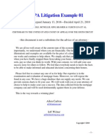 FDCPA Litigation Example 01 PDF