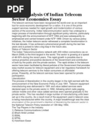 Pestel Analysis of Indian Telecom Sector Economics Essay