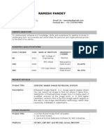 TTT Fresher Resume Format in Word