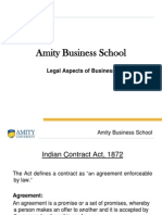 Amity Business School: Legal Aspects of Business