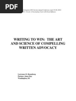 34-2 Writing To Win Art and Science Compelling Written Advocacy - Authcheckdam