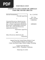 Tourgeman V Collins FDCPA 9th Circuit 6-25-14