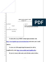 Sample Notice of Removal To Federal Court