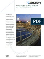 Instrumentation For Water Treatment and Waste Water Industries