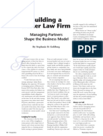 Building A Better Law Firm: Managing Partners Shape The Business Model