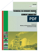 Cement Industry: Technical Eia Guidance Manual