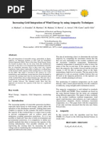 Increasing Grid Integration of Wind Energy by Using Ampacity Techniques