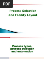 Process Selection and Facility Layout