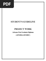 Project Guidelines P.G.diploma Level