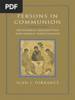 Persons in Communion Trinitarian, Alan Torrance