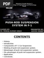 Push - Rod Suspension System Used in F-1