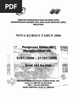 NOTA KURSUS TAHUN 2006 - Pengiraan Kadar Alir Menggunakan HP - 05-07-2006 To 27-07-2006