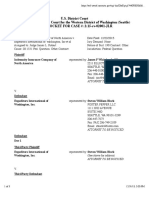 INDEMNITY INSURANCE COMPANY OF NORTH AMERICA v. EXPEDITORS INTERNATIONAL OF WASHINGTON, INC Et Al Docket