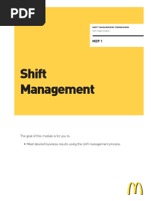 McDonalds Shift Management