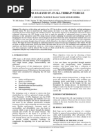 Design and Analysis of An All Terrain Vehicle: Gaurav S. Chimote, Kartik P. Rajas, Alok Kumar Mishra