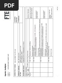 Agenda VDA 6.3