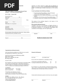 Application Form