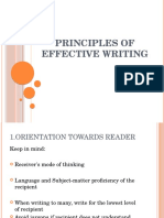 Principles of Effective Writing