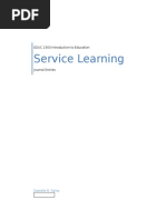 Educ 2300-001 Service Learning Paper