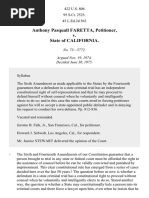 Anthony Pasquall FARETTA, Petitioner, v. State of CALIFORNIA