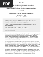 Johnson v. Gordon, 409 F.3d 12, 1st Cir. (2005)