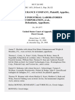 Travelers Insurance Company v. Waltham Industrial Laboratories Corporation, 883 F.2d 1092, 1st Cir. (1989)