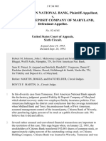 First American National Bank v. Fidelity & Deposit Company of Maryland, 5 F.3d 982, 1st Cir. (1993)